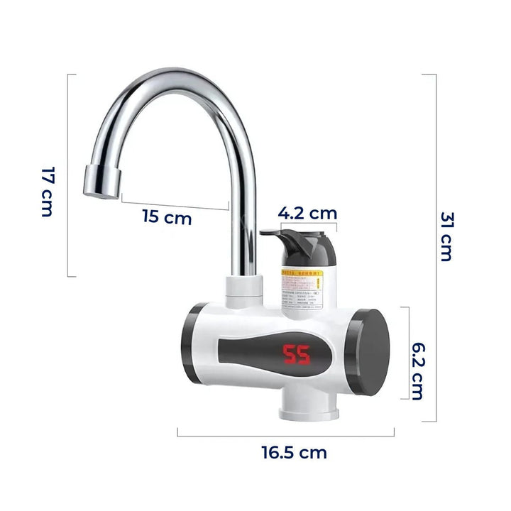 AquaSwift | Instant Hot Water Tap – Tankless Design – Compact Energy-Efficient Unit – Ideal for Kitchens & Bathrooms Kalsten