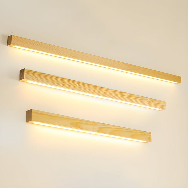 Arlo Linear Wood Lamp bracket Wall Light | Kalsten