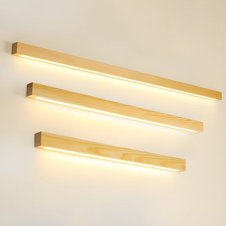 Arlo Linear Wood Lamp bracket Wall Light | Kalsten