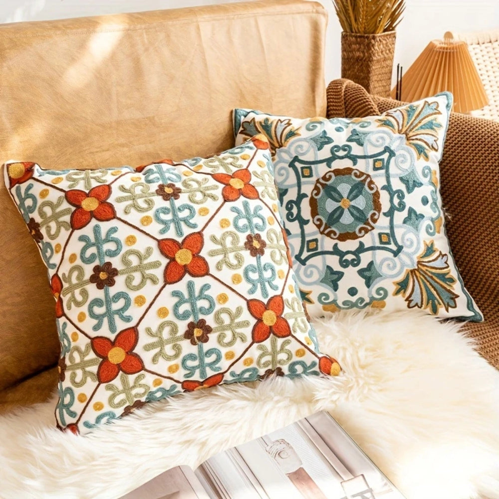 Kalsten | Aurae Embroidered Vintage Cushion Cover