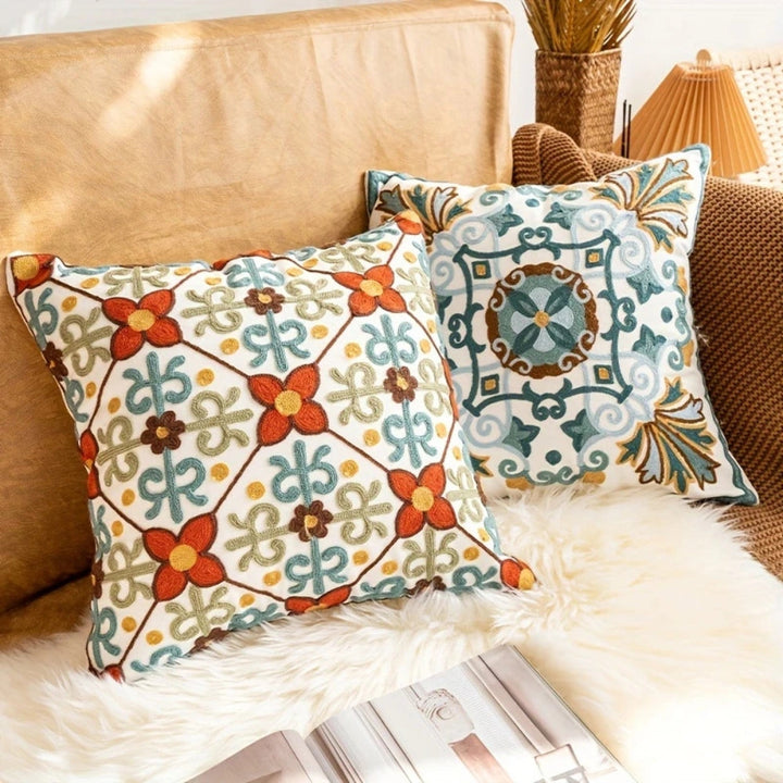 Kalsten | Aurae Embroidered Vintage Cushion Cover