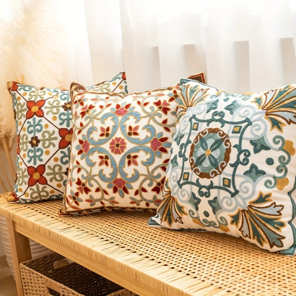 Kalsten | Aurae Embroidered Vintage Cushion Cover
