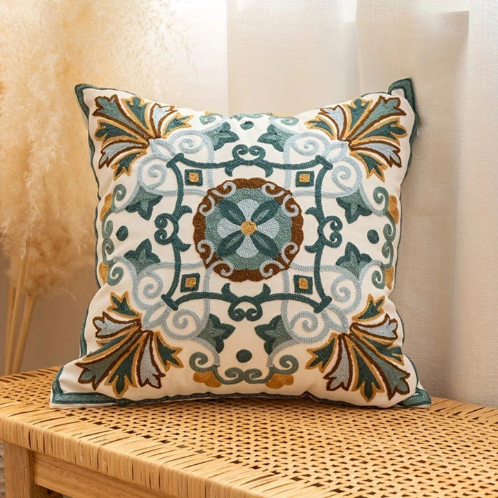Kalsten | Aurae Embroidered Vintage Cushion Cover