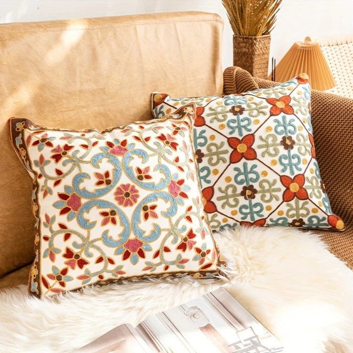 Kalsten | Aurae Embroidered Vintage Cushion Cover
