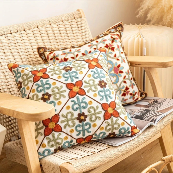Kalsten | Aurae Embroidered Vintage Cushion Cover