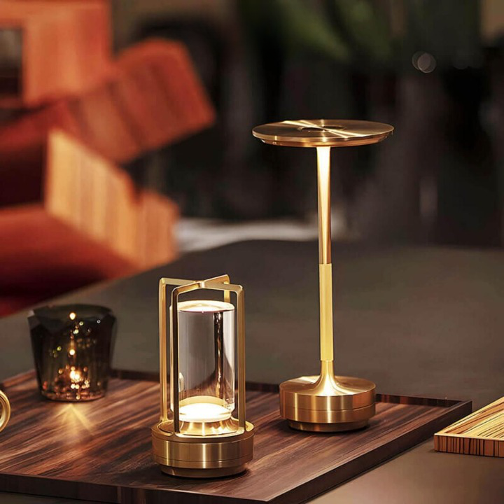 Auralight Wireless Table Lamp Crystal Glass Touch Control | Noxord
