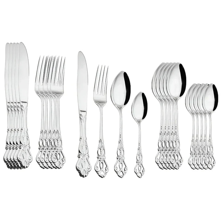 24-Piece Stainless Steel Cutlery Set