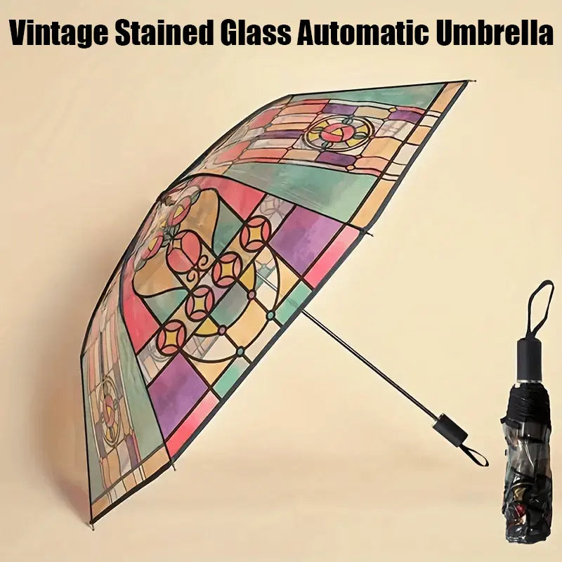 Kalsten | Automatic umbrella in vintage style – Inspired by poetry & glass art
