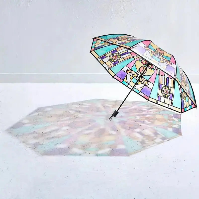 Kalsten | Automatic Umbrella – Vintage Design with Stained Glass and Wind PRedection