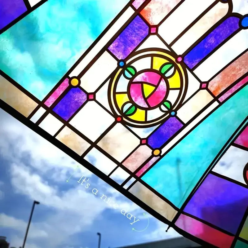 Kalsten | Automatic Umbrella – Vintage Design with Stained Glass and Wind PRedection