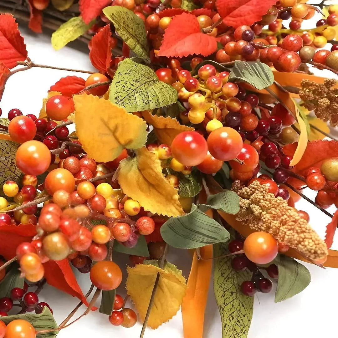 Autumn Rattan Door Wreath - AmberLeaf | Kalsten