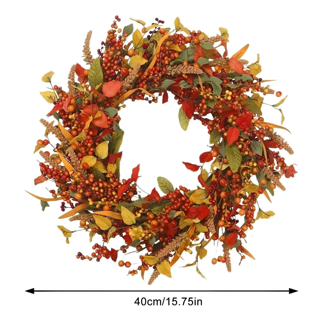 Autumn Rattan Door Wreath - AmberLeaf | Kalsten