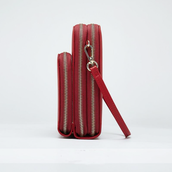 Noxord | Triple Secure Leather Phone Purse: Elegance Meets Practicality