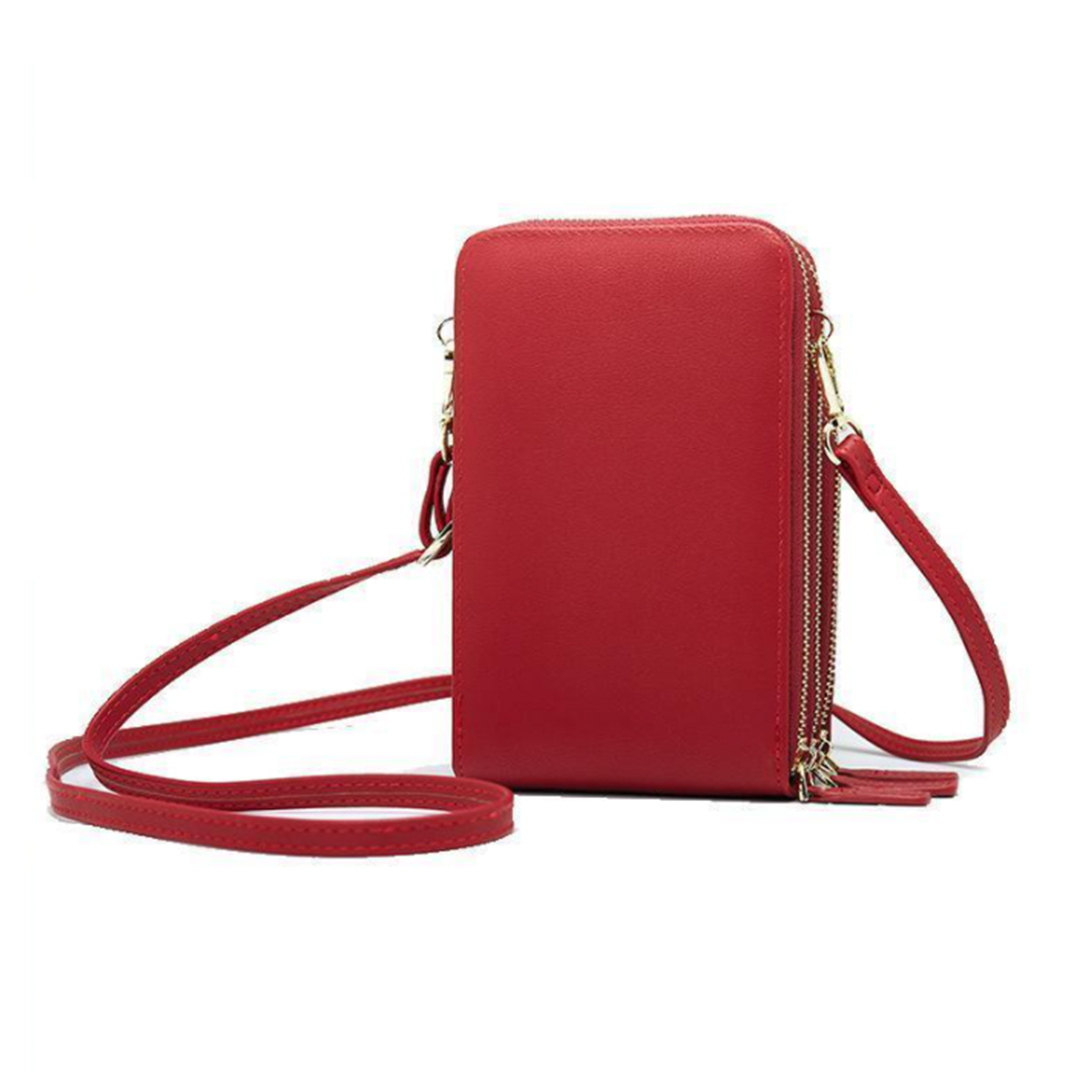 Noxord | Triple Secure Leather Phone Purse: Elegance Meets Practicality