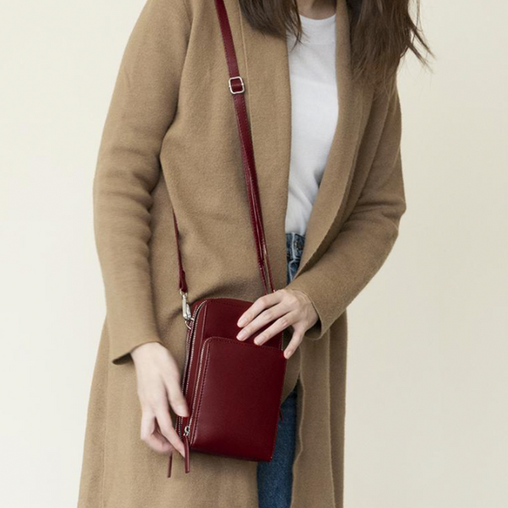 Noxord | Triple Secure Leather Phone Purse: Elegance Meets Practicality