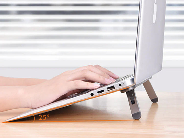Kalsten | Portable Aluminum Laptop Stand, with Adjustable & Ergonomic Design, for Home, Office, Study & More