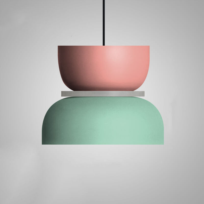 Pendant Light Metal 11.8 in Adjustable Colorful Living Room Bedroom Modern Ceiling Lamp | Kalsten