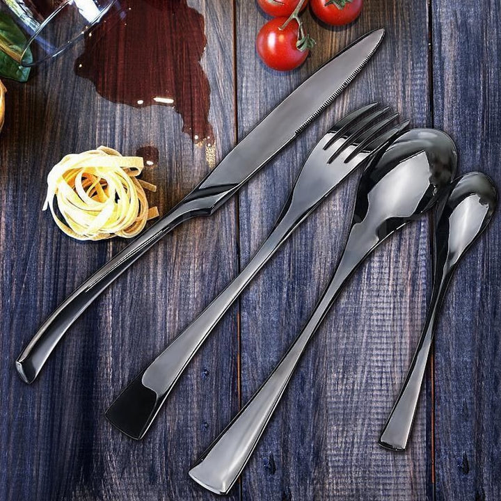 Kalsten | Elegant Black Stainless Steel Cutlery Set