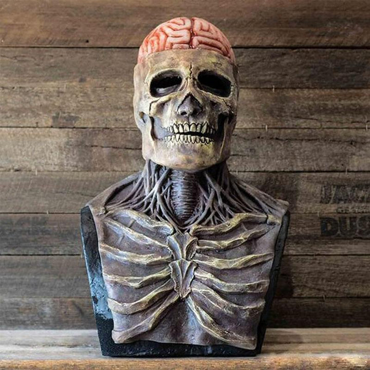 Kalsten | Realistic skeleton mask with hat for ultimate Halloween costume
