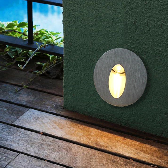 Modern Art Deco Round Square Aluminum Waterproof LED Wall Sconce Lamp For Hallways | Kalsten