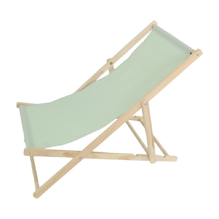 Modern Minimalist Rectangular Oxford Fabric Solid Pine Wood Outdoor Beach Chair Folding Recliner Backrest For Outdoor | Kalsten