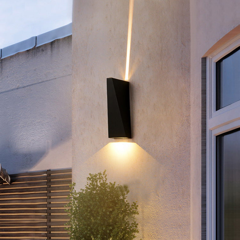 Modern Minimalist Waterproof Trapezoidal Aluminum Die-Cast LED Outdoor Wall Sconce Lamp For Outdoor Patio | Kalsten