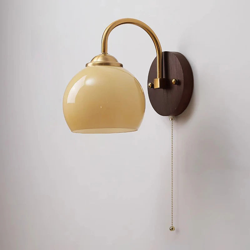 Modern Oval Glass Wall Lamp