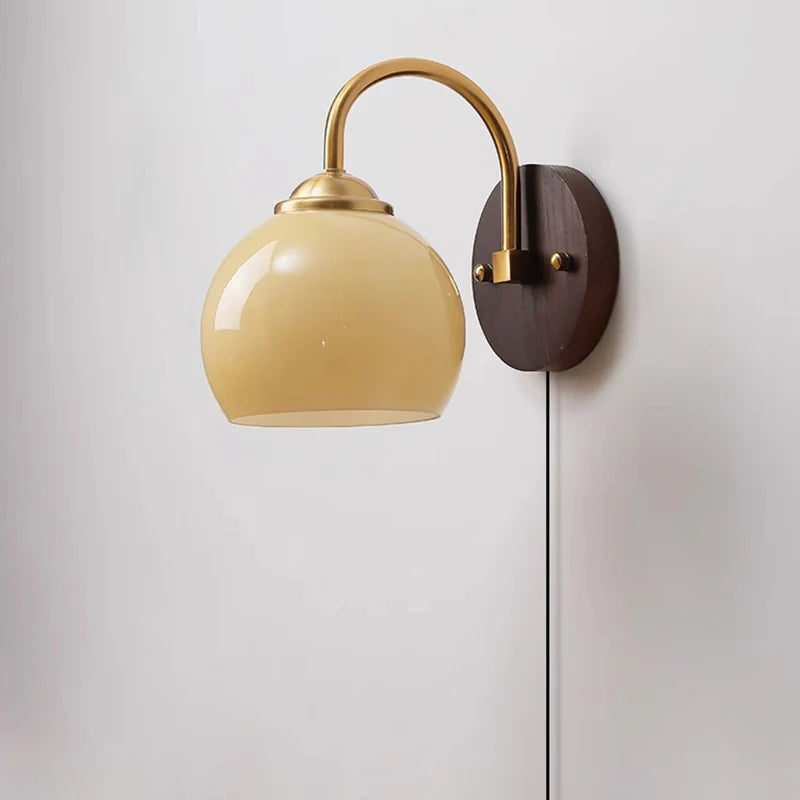 Modern Oval Glass Wall Lamp