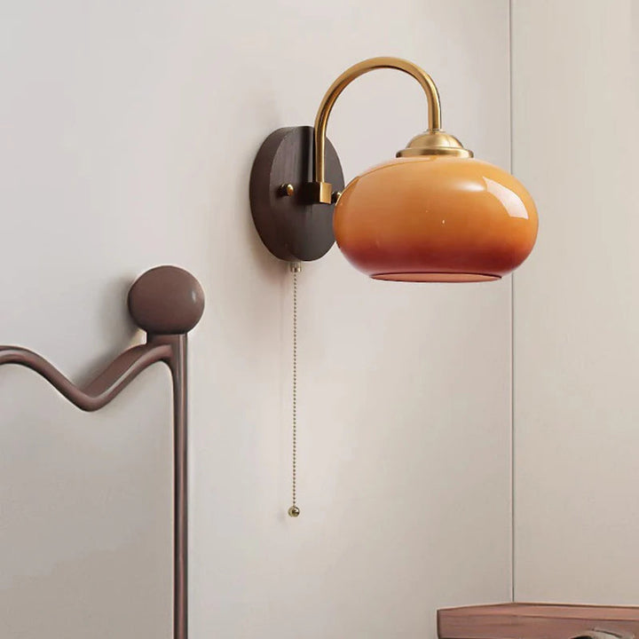 Modern Oval Glass Wall Lamp