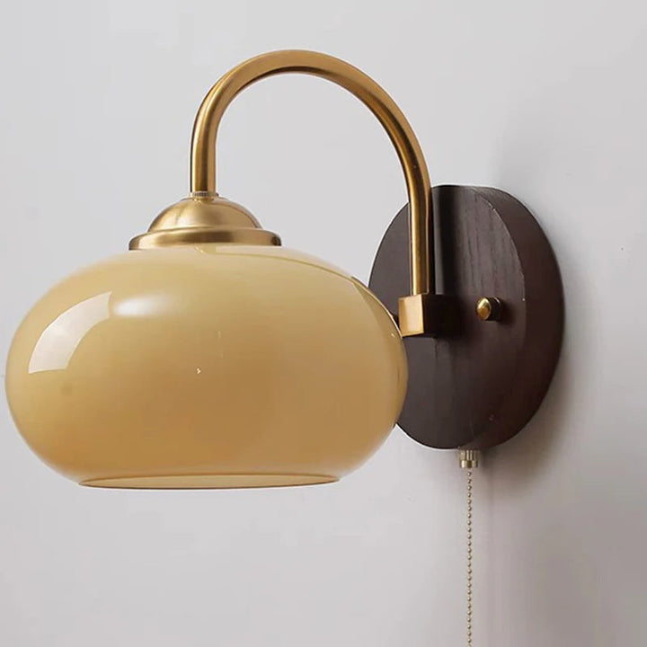 Modern Oval Glass Wall Lamp