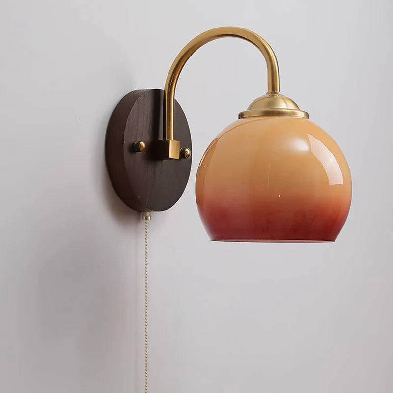 Modern Oval Glass Wall Lamp