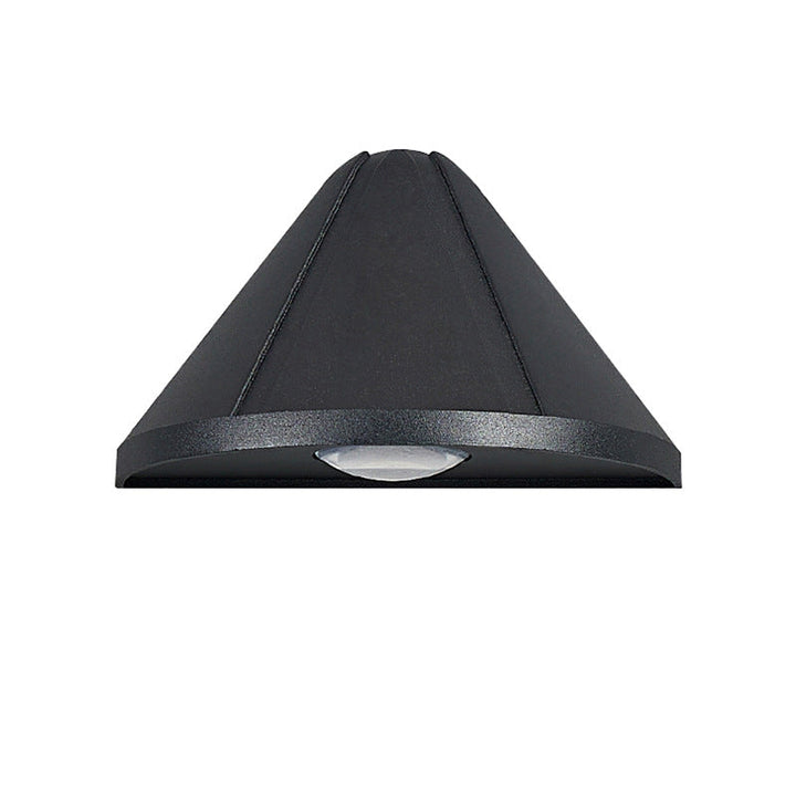 Modern Minimalist Triangle Waterproof Lens Aluminum LED Wall Sconce Lamp For Outdoor Patio | Kalsten