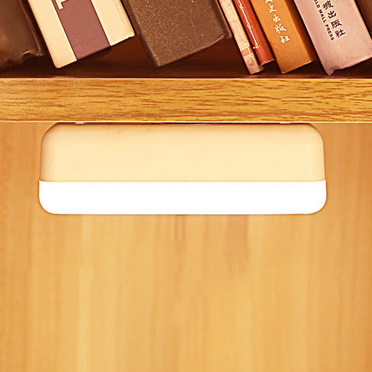 Modern Minimalist Rechargeable Magnetic Suction Cup Plastic Strip Rectangular LED Wall Light Night Light For Studying | Noxord