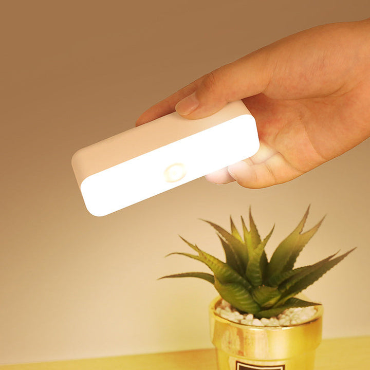 Modern Minimalist Rechargeable Magnetic Suction Cup Plastic Strip Rectangular LED Wall Light Night Light For Studying | Noxord
