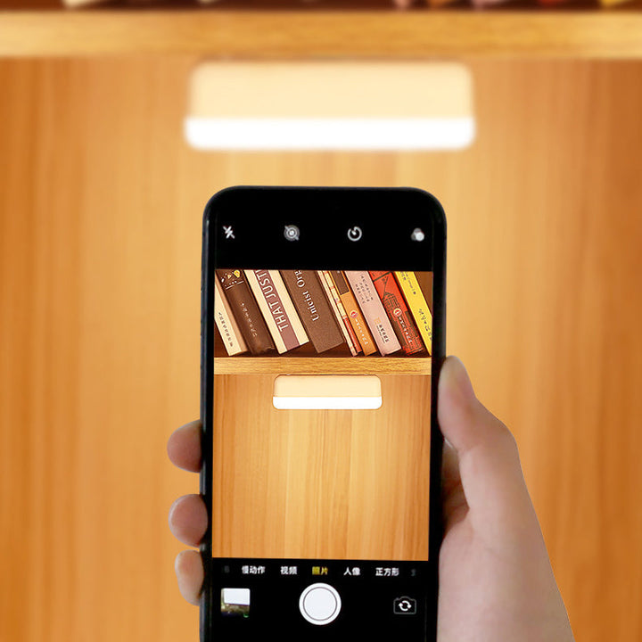 Modern Minimalist Rechargeable Magnetic Suction Cup Plastic Strip Rectangular LED Wall Light Night Light For Studying | Noxord
