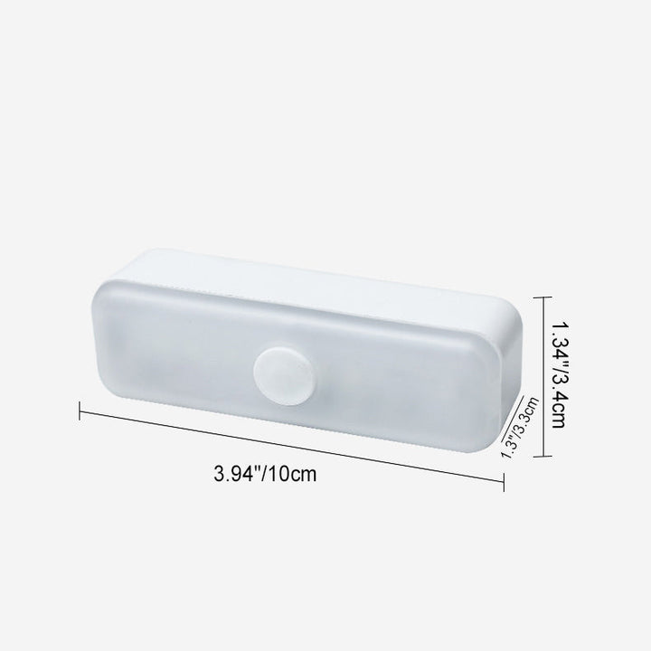 Modern Minimalist Rechargeable Magnetic Suction Cup Plastic Strip Rectangular LED Wall Light Night Light For Studying | Noxord