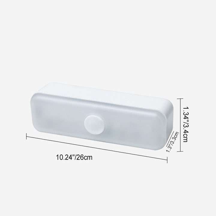 Modern Minimalist Rechargeable Magnetic Suction Cup Plastic Strip Rectangular LED Wall Light Night Light For Studying | Noxord