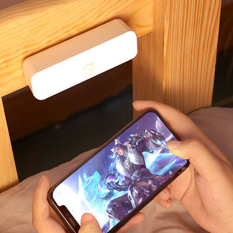 Modern Minimalist Rechargeable Magnetic Suction Cup Plastic Strip Rectangular LED Wall Light Night Light For Studying | Noxord
