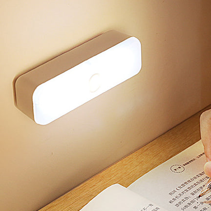 Modern Minimalist Rechargeable Magnetic Suction Cup Plastic Strip Rectangular LED Wall Light Night Light For Studying | Noxord