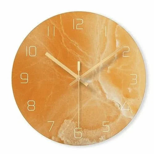 Kalsten | Olive - Elegant Wall Clock with Marble Inspiration