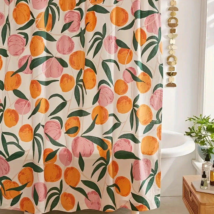 Elegant Flower Shower Curtain – Fresh Bathroom Make-over Noxord