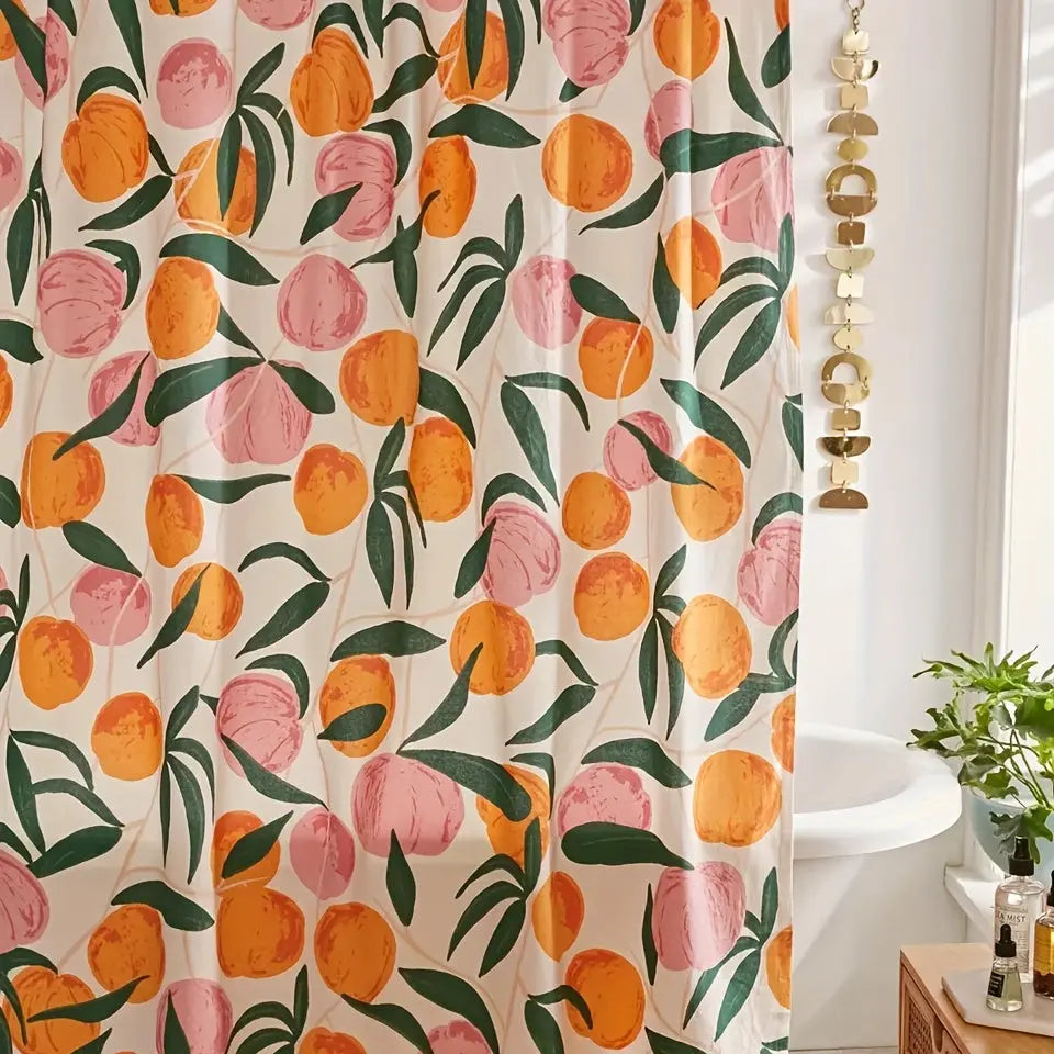 Elegant Flower Shower Curtain – Fresh Bathroom Make-over Noxord