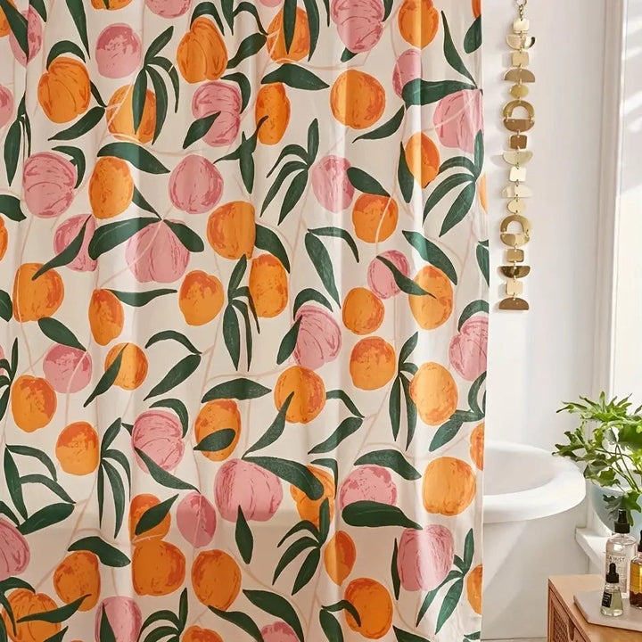 Elegant Flower Shower Curtain – Fresh Bathroom Make-over Noxord