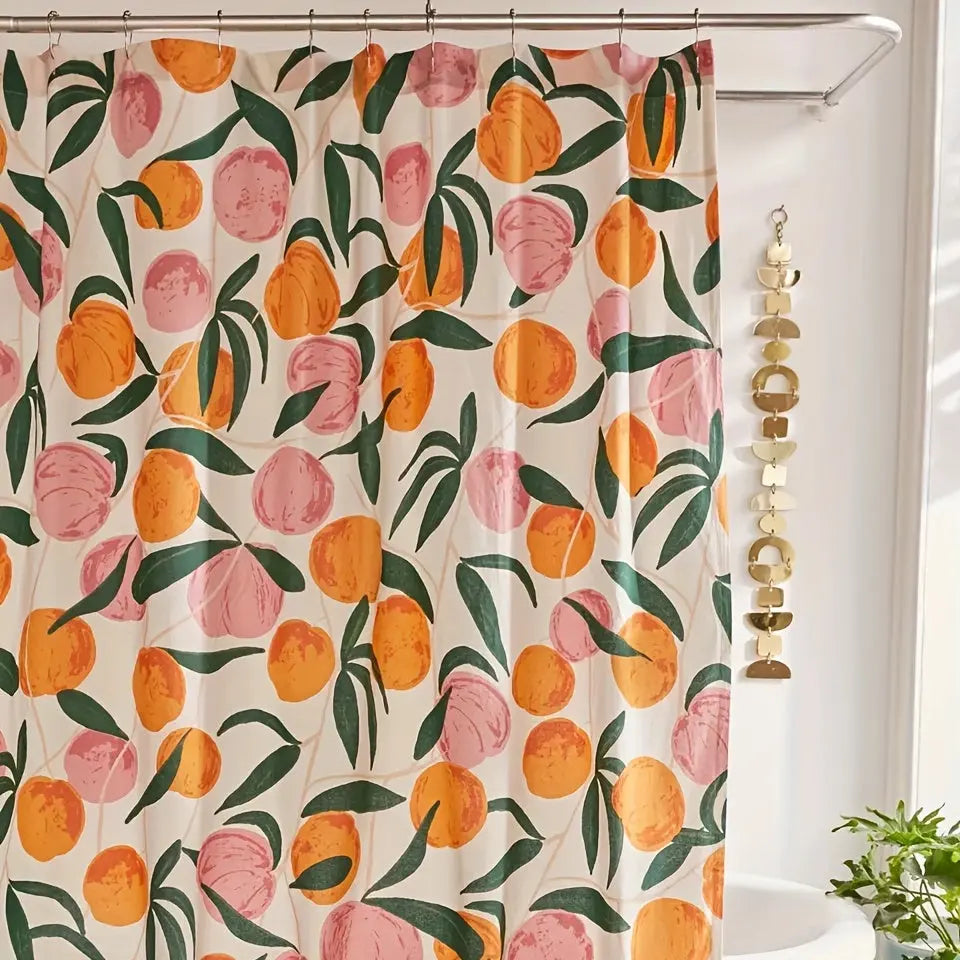Elegant Flower Shower Curtain – Fresh Bathroom Make-over Noxord