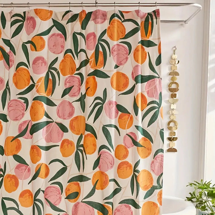 Elegant Flower Shower Curtain – Fresh Bathroom Make-over Noxord