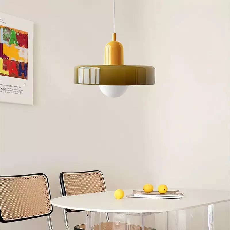 Colored Glass Pendant Lamp - BauLume | Kalsten