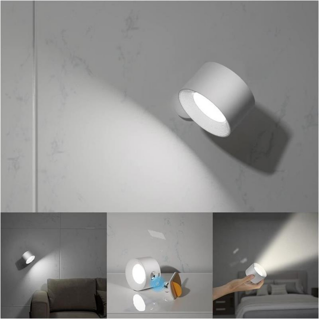 FlexiLamp – Wireless, Rechargeable Wall Light with 360° Rotation | Noxord