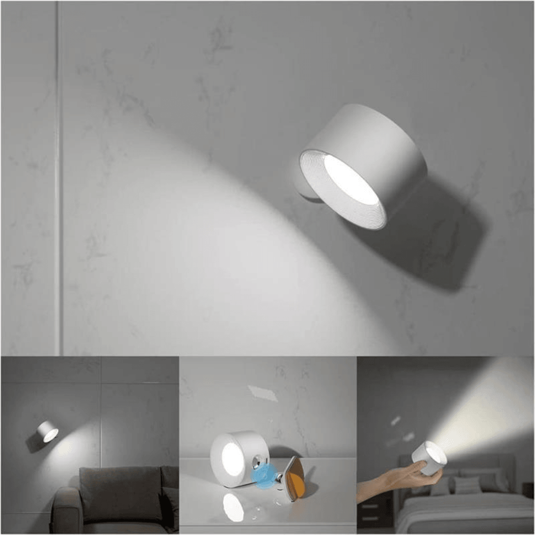 Rechargeable Wireless Wall Lamp – 360° Adjustable