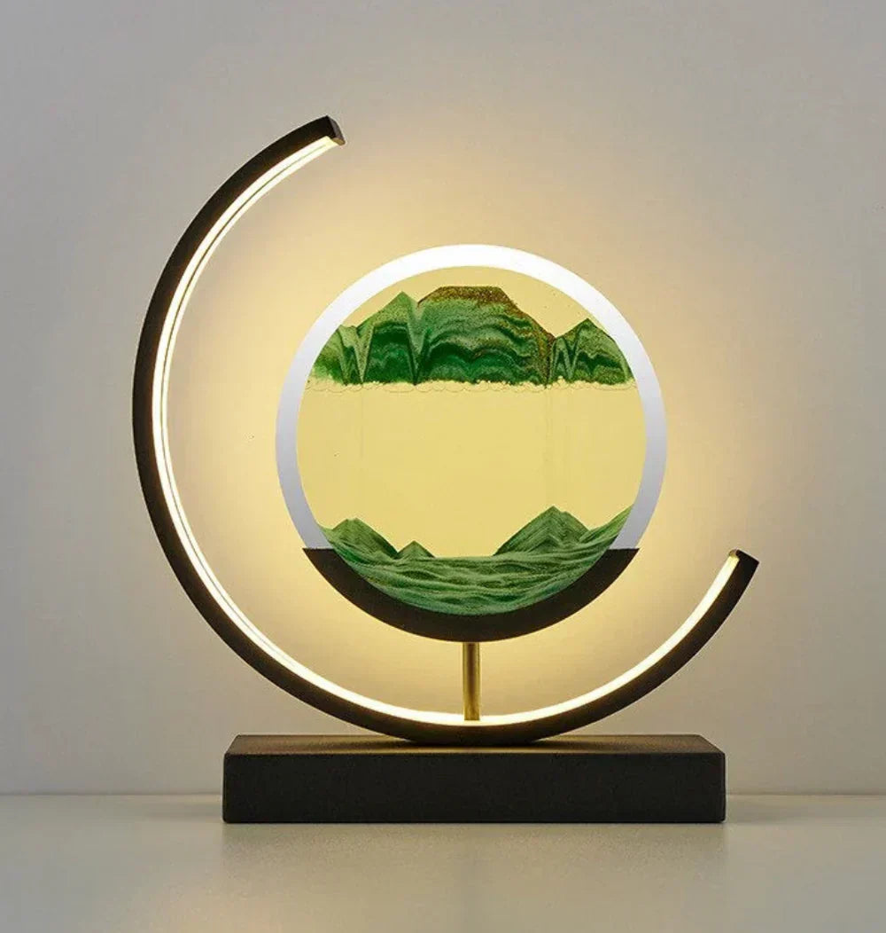 Elegant Sand Landscape Table Lamp Kalsten