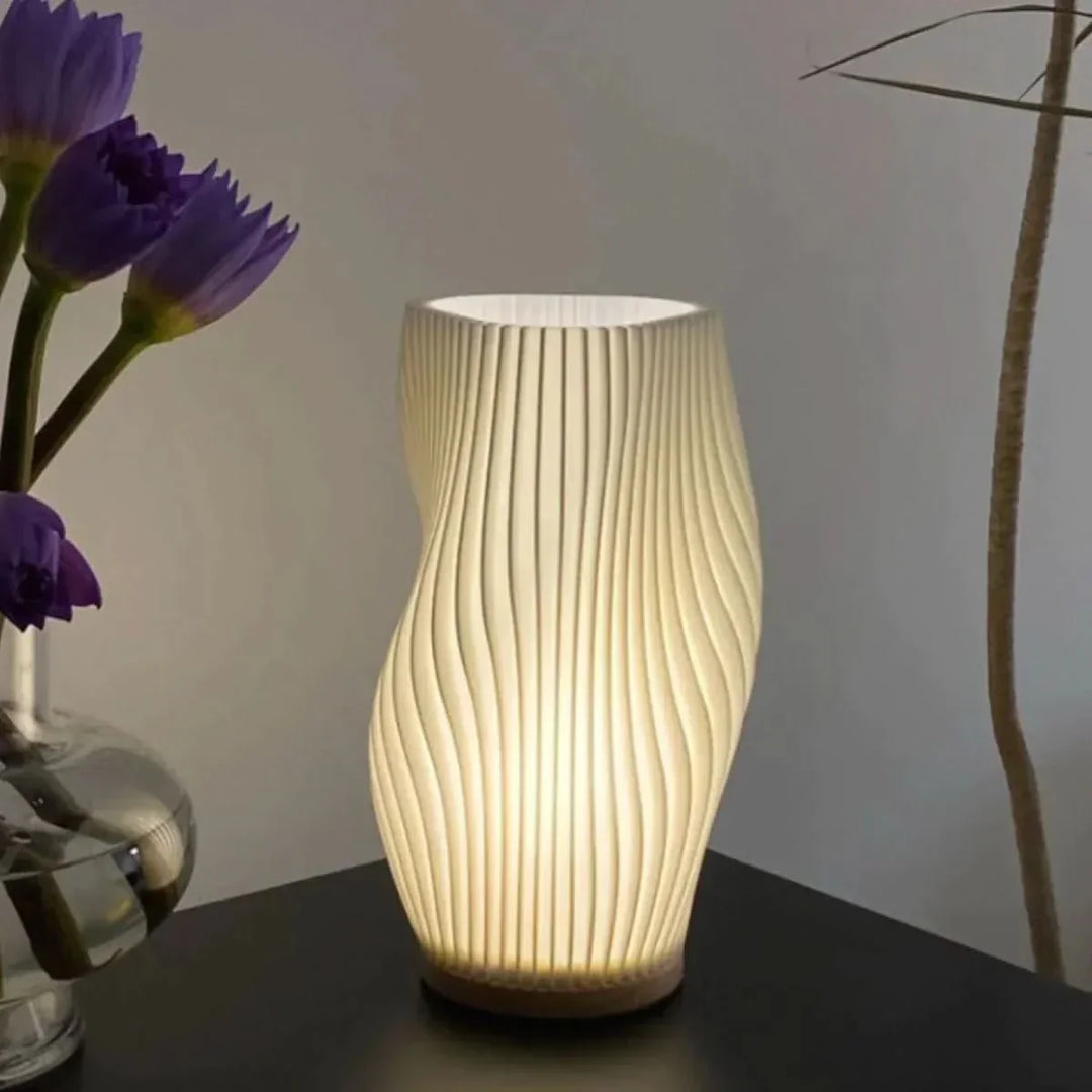 Wavecrest Lamp – Sleek USB-Powered Dimmable Table Lamp | Noxord